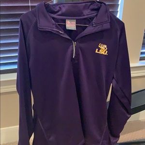 LSU half-zip pullover
